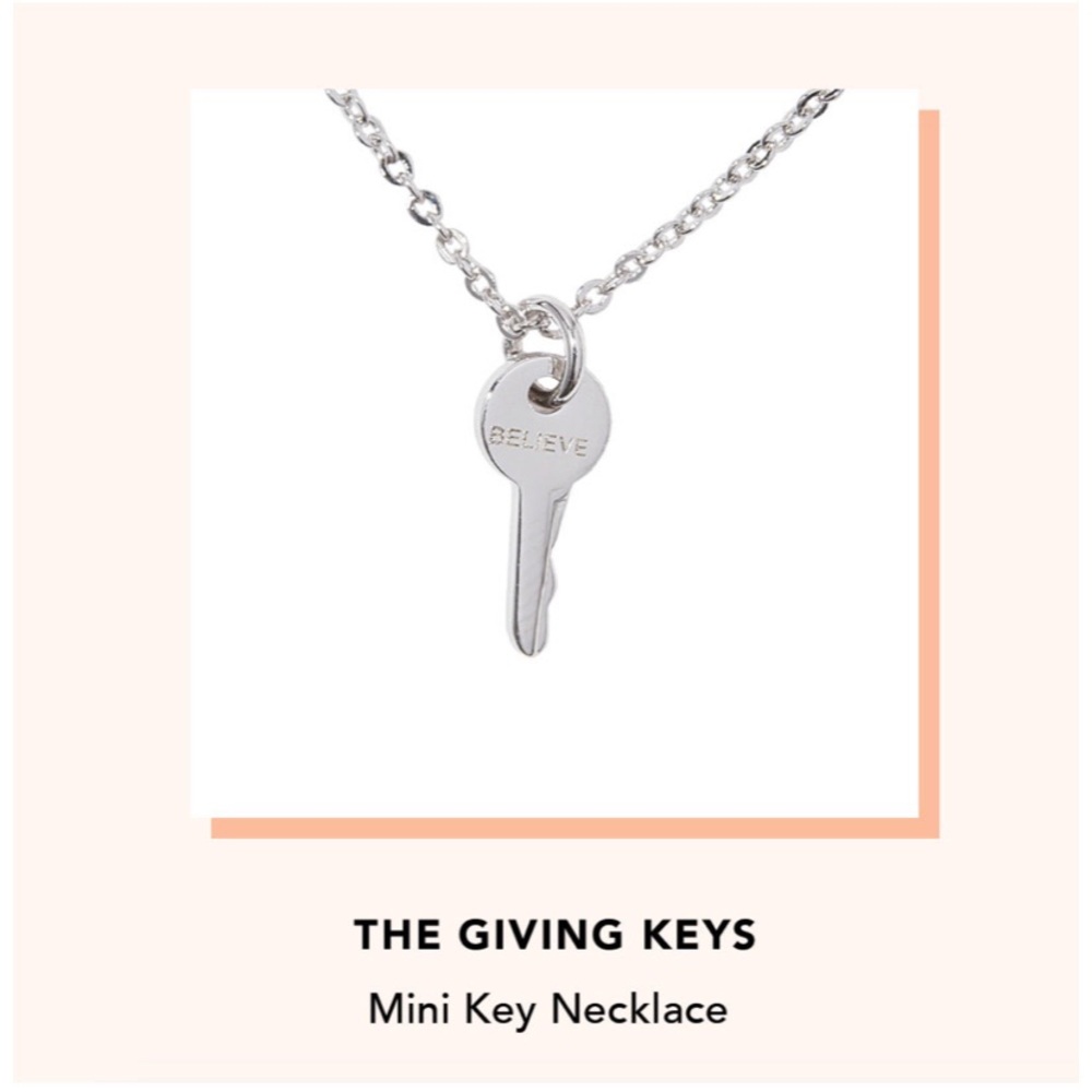 The Giving Keys Mini Key Necklace - “believe” - Picture 4 of 5